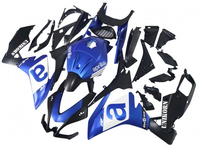 Lojas Carenagens Moto Aprilia RS4 50 125 2012-2018 - Azul Branco Preto Fosco