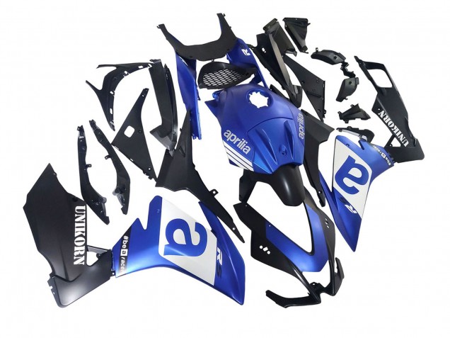 Lojas Carenagens Moto Aprilia RS4 50 125 2012-2018 - Azul Branco Preto Fosco