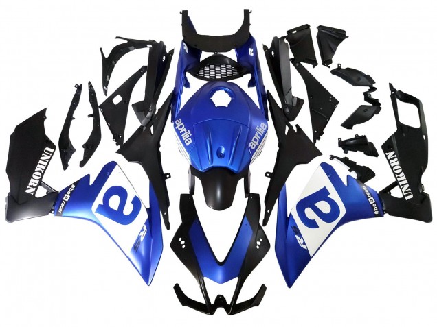 Lojas Carenagens Moto Aprilia RS4 50 125 2012-2018 - Azul Branco Preto Fosco