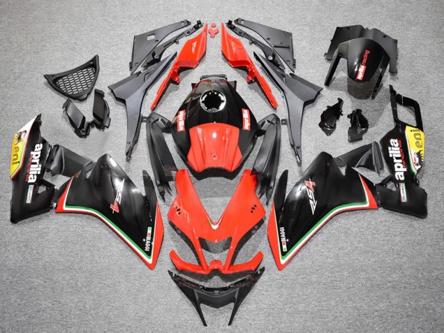 Lojas Carenagens Moto Aprilia RS4 50 125 2012-2018 - Vermelho Amarelo Preto Brilhante
