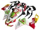 Lojas Carenagem Moto Aprilia RS4 50 125 2012-2018 - Branco Vermelho Verde Amarelo Alitalia
