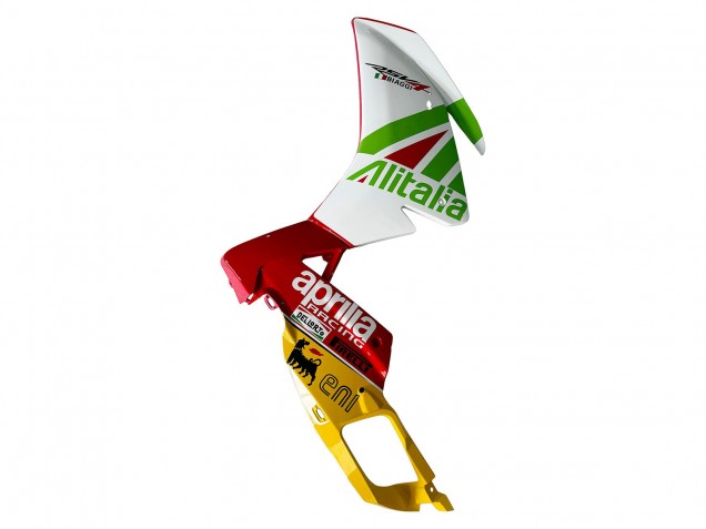 Lojas Carenagem Moto Aprilia RS4 50 125 2012-2018 - Branco Vermelho Verde Amarelo Alitalia