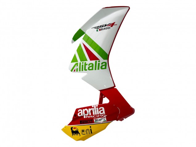 Lojas Carenagem Moto Aprilia RS4 50 125 2012-2018 - Branco Vermelho Verde Amarelo Alitalia