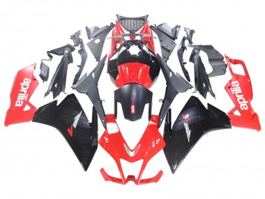 Lojas Carenagens Moto Aprilia RS4 50 125 2012-2018 - Vermelho Preto Brilhante