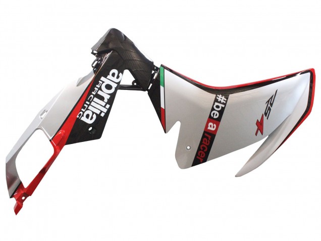 Lojas Carenagens Moto Aprilia RS4 50 125 2012-2018 - Prata Vermelho Preto Brilhante