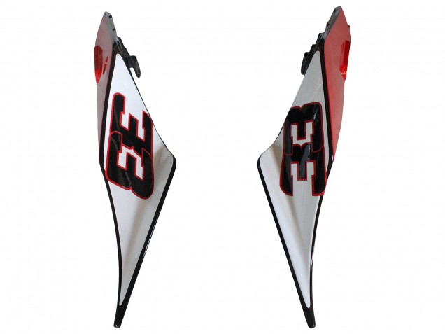 Lojas Carenagens Moto Aprilia RS4 50 125 2012-2018 - Prata Vermelho Preto Brilhante