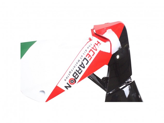Lojas Carenagens Moto Aprilia RS4 50 125 2012-2018 - Branco Vermelho Verde Preto Brilhante
