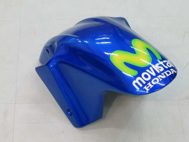 Lojas Carenagens Moto Honda CBR600 F4i 2004-2007 - Azul Amarelo Verde MoviStar