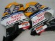 Lojas Carenagens Moto Honda CBR600 F4i 2004-2007 - Amarelo Azul Branco Preto Nastro Azzurro