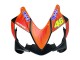 Lojas Carenagens Moto Honda CBR600 F4i 2004-2007 - Preto Fosco Laranja Rossi
