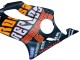 Lojas Carenagens Moto Honda CBR600 F4i 2004-2007 - Preto Fosco Laranja Rossi