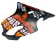 Lojas Carenagens Moto Honda CBR600 F4i 2004-2007 - Preto Fosco Laranja Rossi