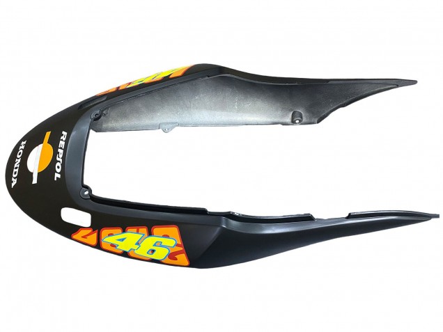 Lojas Carenagens Moto Honda CBR600 F4i 2004-2007 - Preto Fosco Laranja Rossi