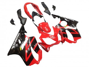 Lojas Carenagem Moto Honda CBR600 F4i 2004-2007 - Vermelho Preto Brilhante
