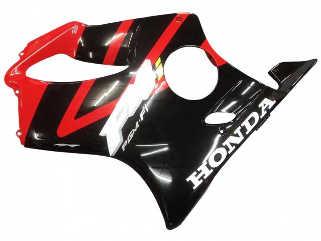 Lojas Carenagem Moto Honda CBR600 F4i 2004-2007 - Vermelho Preto Brilhante