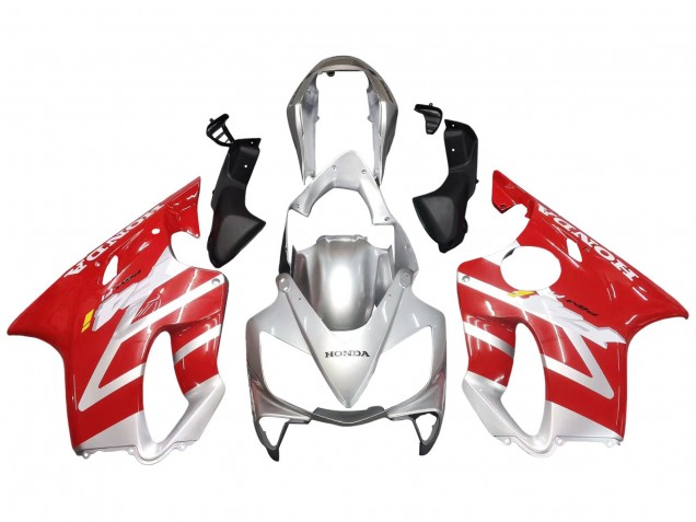 Lojas Carenagens Moto Honda CBR600 F4i 2004-2007 - Prata Vermelho