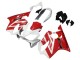 Lojas Carenagens Moto Honda CBR600 F4i 2004-2007 - Branco Vermelho