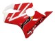 Lojas Carenagens Moto Honda CBR600 F4i 2004-2007 - Branco Vermelho