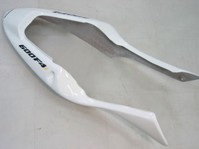 Lojas Carenagem Moto Honda CBR600 F4i 2004-2007 - Branco Preto Brilhante