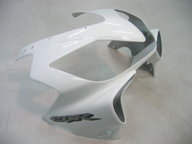 Lojas Carenagem Moto Honda CBR600 F4i 2004-2007 - Branco Preto Brilhante