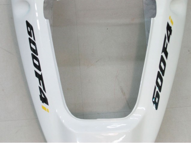 Lojas Carenagem Moto Honda CBR600 F4i 2004-2007 - Branco Preto Brilhante