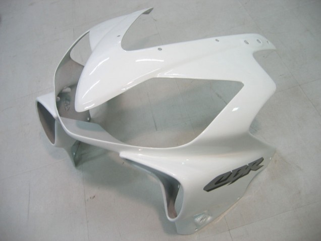 Lojas Carenagem Moto Honda CBR600 F4i 2004-2007 - Branco Preto Brilhante