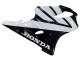 Lojas Carenagens Moto Honda CBR600 F4i 2004-2007 - Branco Preto Brilhante