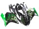 Lojas Carenagem Moto Honda CBR1100XX Blackbird 1996-2007 - Preto Brilhante Verde Chama