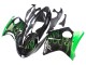 Lojas Carenagem Moto Honda CBR1100XX Blackbird 1996-2007 - Preto Brilhante Verde Chama