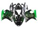 Lojas Carenagem Moto Honda CBR1100XX Blackbird 1996-2007 - Preto Brilhante Verde Chama