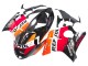 Lojas Kit Carenagens Moto Honda CBR1100XX Blackbird 1996-2007 - Laranja Branco Vermelho Preto Brilhante Repsol