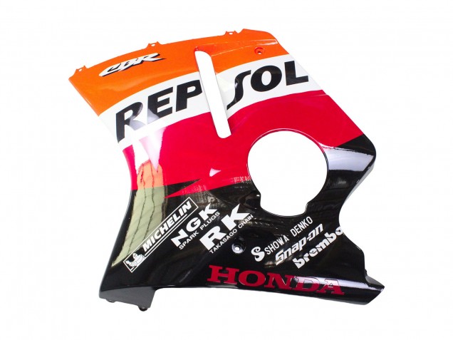 Lojas Kit Carenagens Moto Honda CBR1100XX Blackbird 1996-2007 - Laranja Branco Vermelho Preto Brilhante Repsol