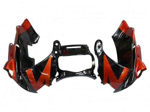 Lojas Carenagens Moto Honda CBR600 F2 1991-1994 - Laranja Preto Brilhante