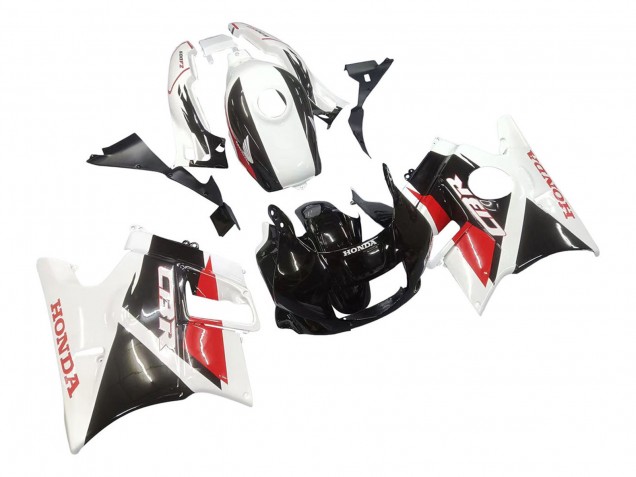 Lojas Carenagens Moto Honda CBR600 F2 1991-1994 - Branco Vermelho Preto Brilhante