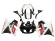Lojas Carenagens Moto Honda CBR600 F2 1991-1994 - Branco Vermelho Preto Brilhante