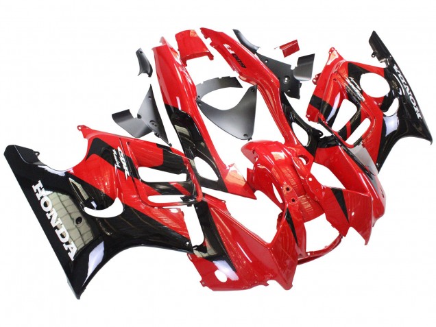 Lojas Carenagens Moto Honda CBR600 F3 1997-1998 - Vermelho Preto Brilhante