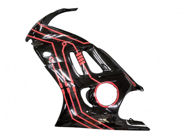 Lojas Kits Carenagem Moto Honda CBR600 F3 1997-1998 - Vermelho Preto Brilhante