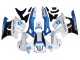 Lojas Carenagens Moto Honda CBR600 F3 1997-1998 - Branco Azul Preto Brilhante