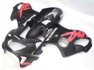 Lojas Carenagens Moto Honda CBR600 F4 1999-2000 - Preto Fosco Rosa Decalques