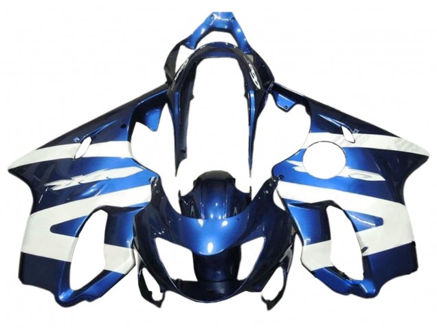 Lojas Carenagens Moto Honda CBR600 F4 1999-2000 - Branco Azul