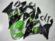 Lojas Carenagens Moto Kawasaki ZX6R 2013-2018 - Verde Amarelo Preto Brilhante Preto Fosco