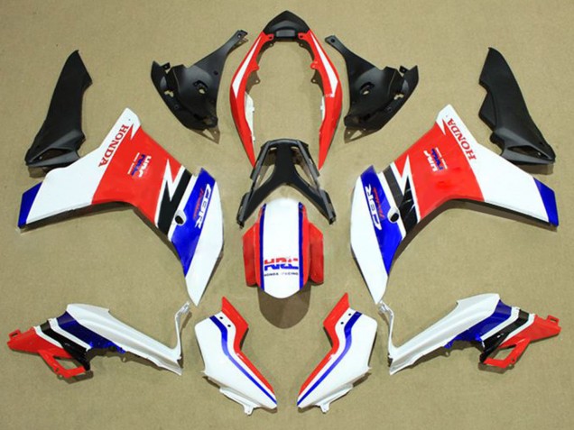 Lojas Carenagens Moto Honda CBR600F 2011-2013 - Branco Vermelho Azul