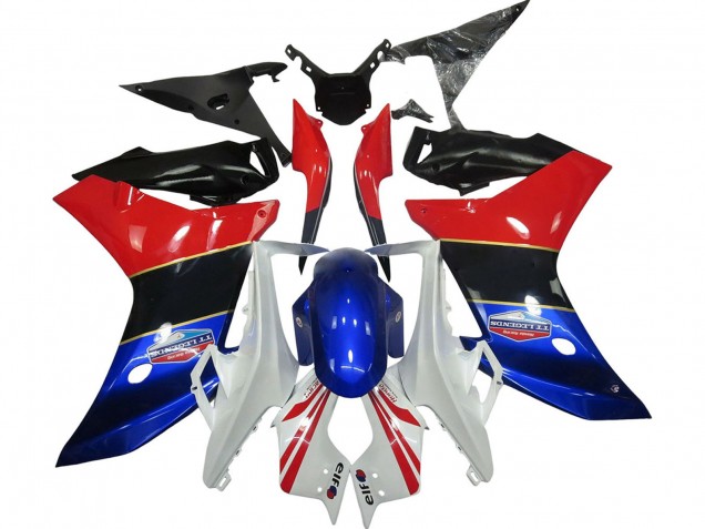 Lojas Carenagens Moto Honda CBR600F 2011-2013 - Branco Vermelho Azul Preto Brilhante