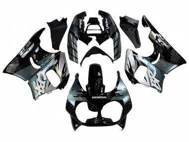 Lojas Carenagens Moto Honda CBR900RR 893 1992-1993 - Prata Preto Brilhante