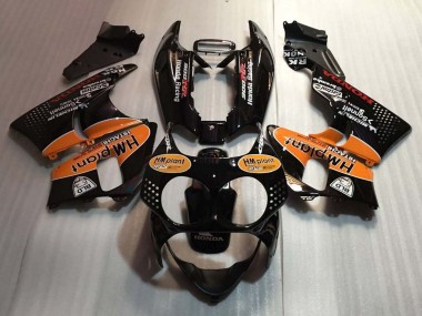 Lojas Carenagens Moto Honda CBR900RR 893 1992-1993 - Preto Brilhante Laranja Hm Plant