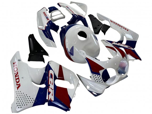 Lojas Carenagens Moto Honda CBR900RR 893 1992-1993 - Branco Vermelho Azul Escuro