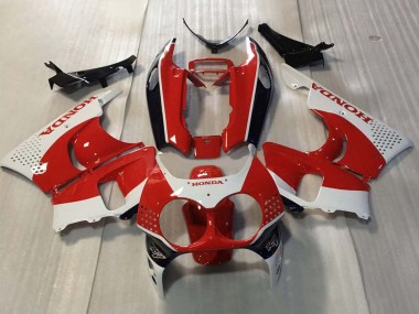 Lojas Carenagens Moto Honda CBR900RR 893 1992-1993 - Branco Vermelho Preto Brilhante