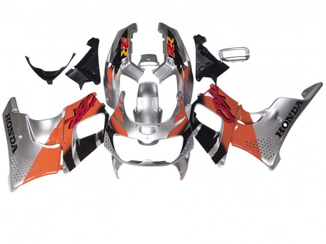 Lojas Carenagens Moto Honda CBR900RR 893 1994-1995 - Prata Laranja Preto Brilhante