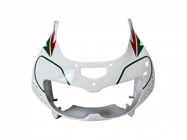 Lojas Carenagens Moto Honda CBR900RR 893 1996-1997 - Branco Verde Cinzento Preto Brilhante Castrol