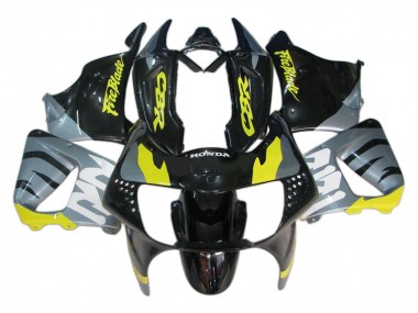 Lojas Carenagens Moto Honda CBR900RR 919 1998-1999 - Prata Amarelo Preto Brilhante Fireblade